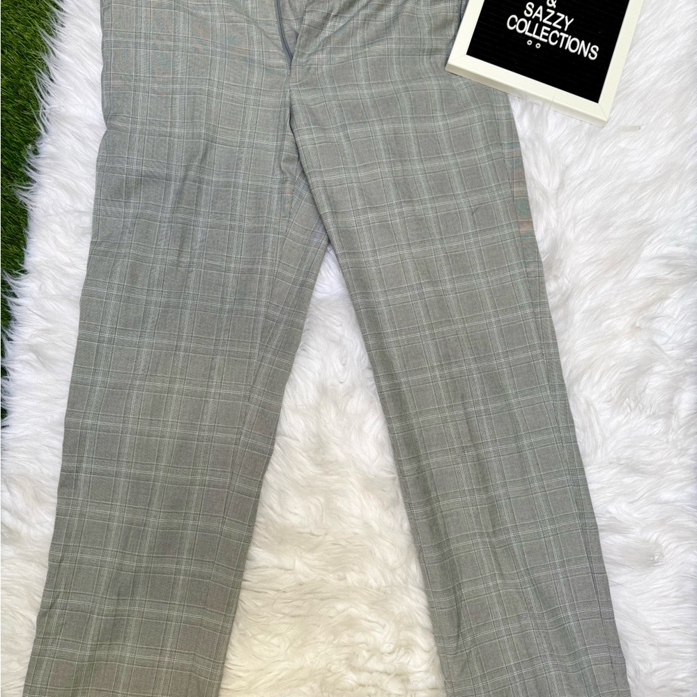 Kenneth Cole Gray Plaid Pants